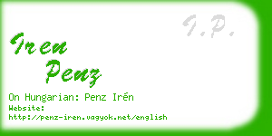 iren penz business card